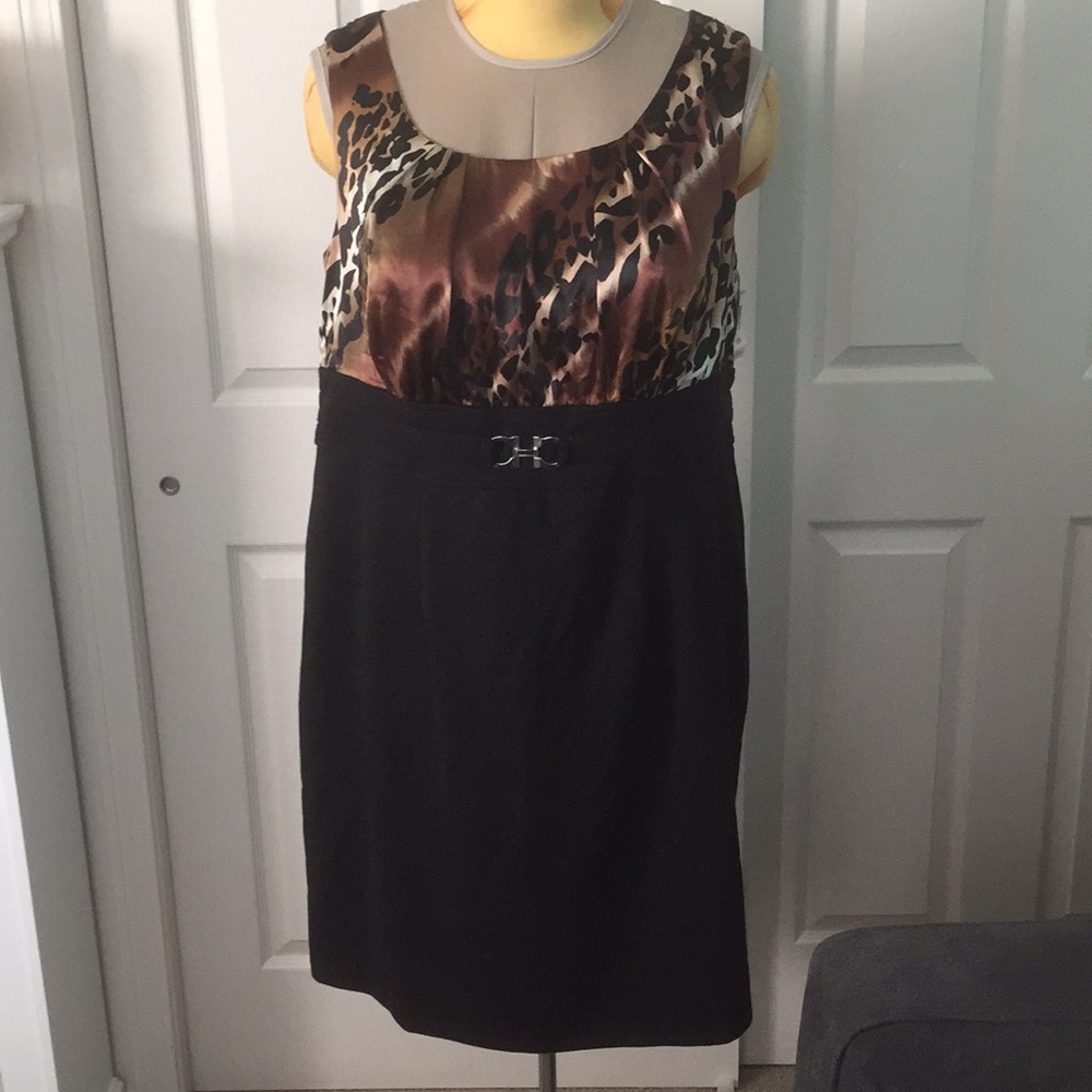 Leopard Print Sheath Dress